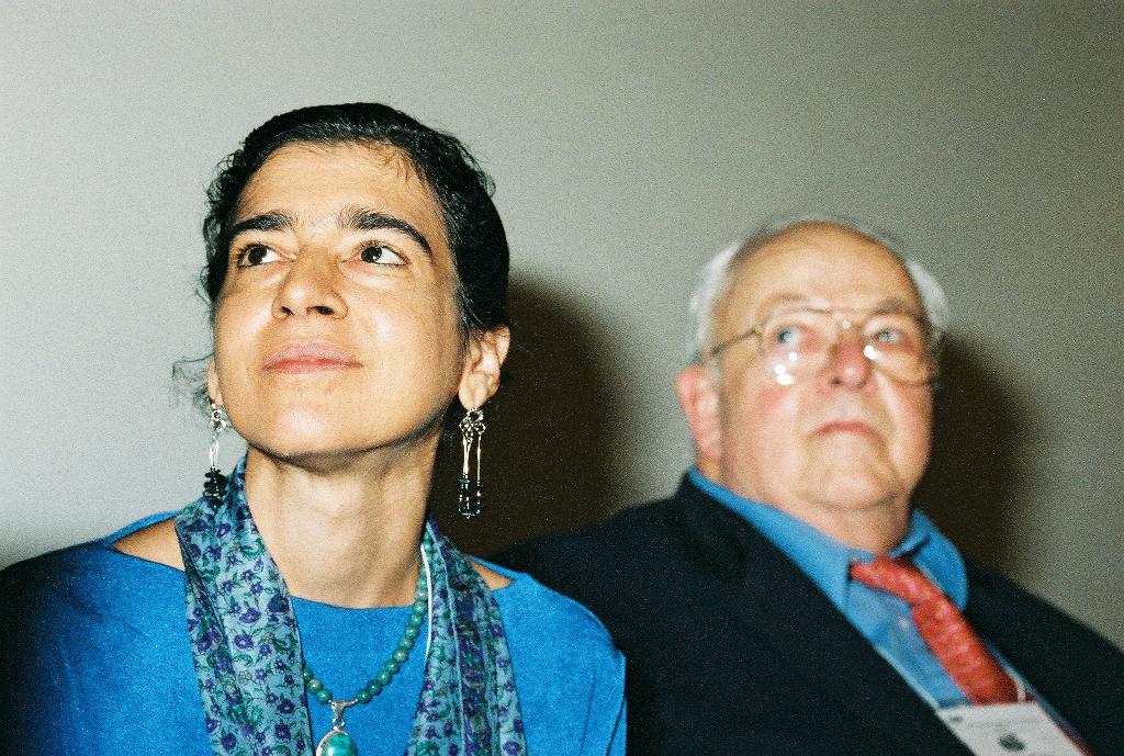 Burton Richter and Marcia at Welcome, 156 Kb