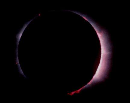 chromosphere durante uma eclipse