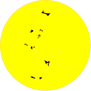 rotação de diferencial de Sol